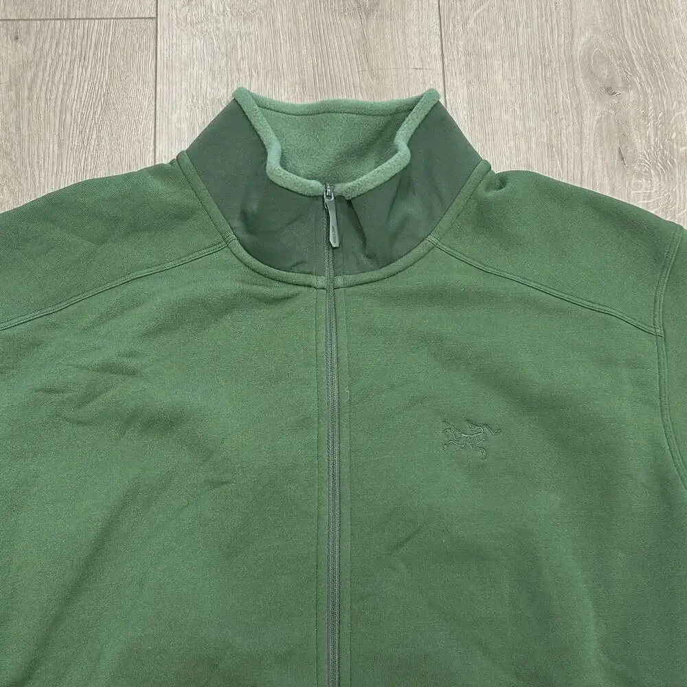 Arc'teryx Kyanite Green Fleece Zip Up Jacket size Large L SF